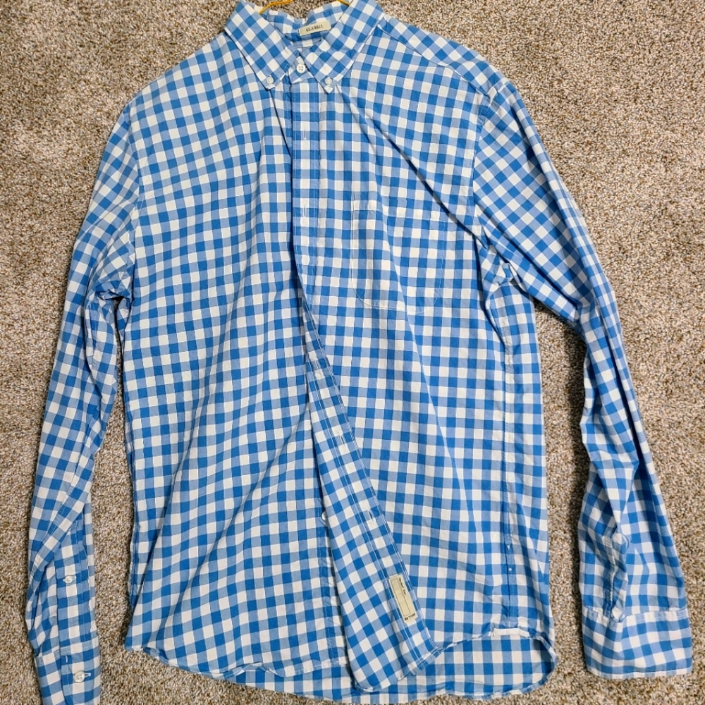 JCrew Blue Checked Shirt